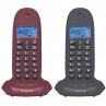 MOTOROLA C1002 LB+ Telefono DECT DUO Gris-Granate