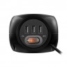 EWENT EW3938 Regleta Cubo 3 tomas Shucko + 3 USB