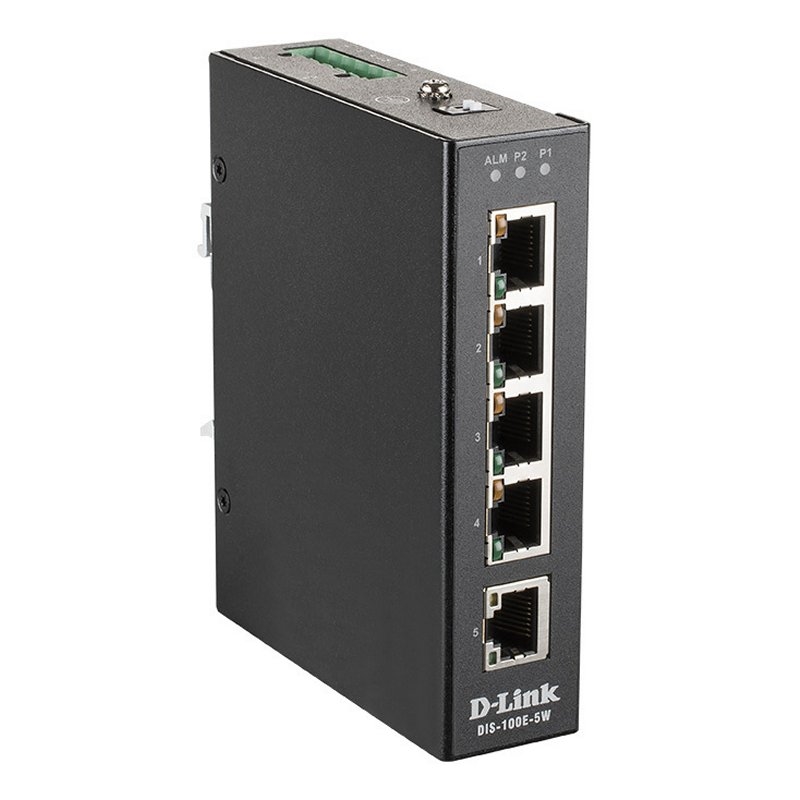 D-Link DIS-100E-5W Switch Industrial 5x10/100Mbps