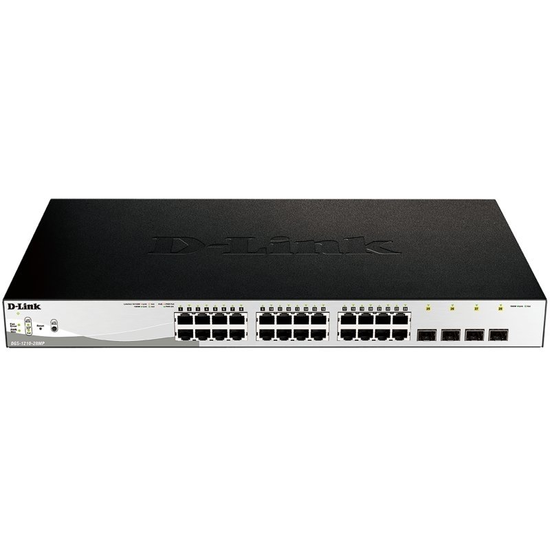 D-Link DGS-1210-28MP/E Switch 24xGb PoE+ 4xSFP Com