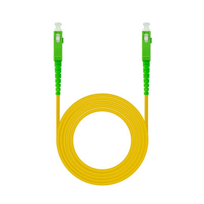 Nanocable Cable fibra SC/APC LSZH Amarillo 2m