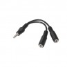 Nanocable Cable Audio Estéreo 2Jack 3.5H Jack 3.5M