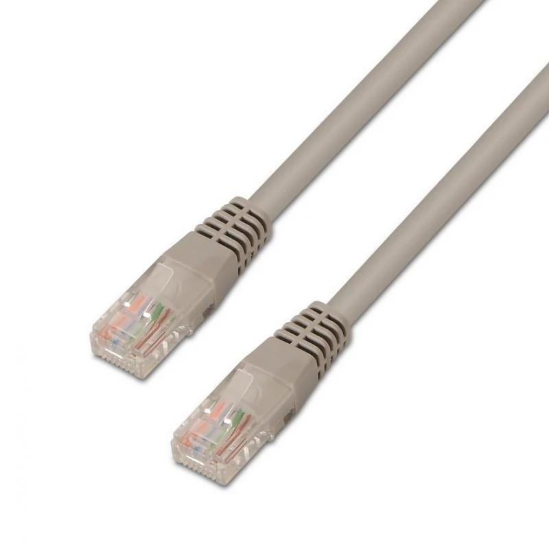 Aisens Latiguillo RJ45 CAT.6 UTP 1.0m Gris Cobre