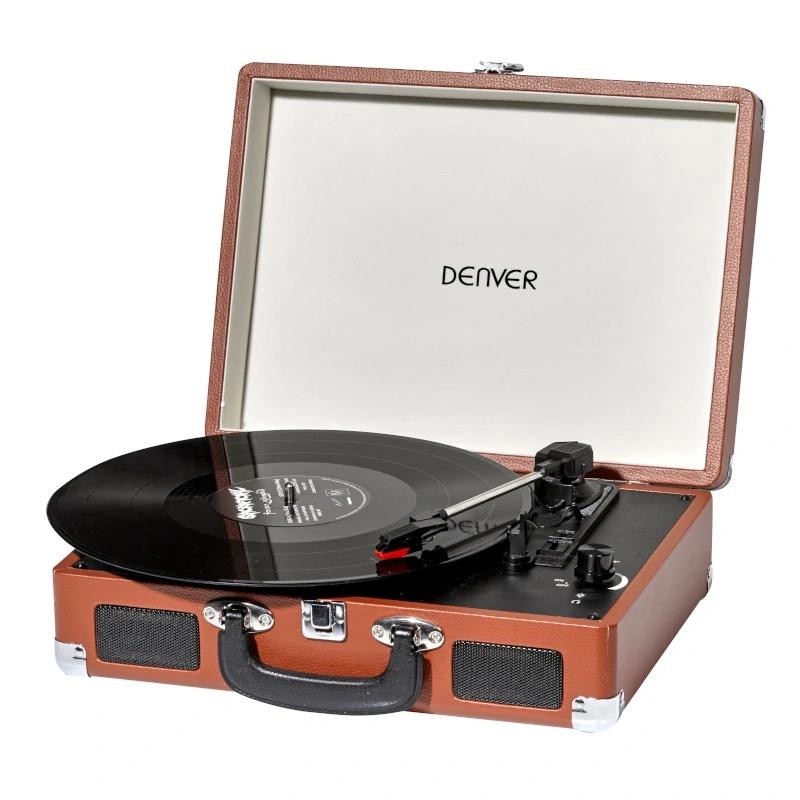 Denver VPL-120 Tocadiscos USB Marron