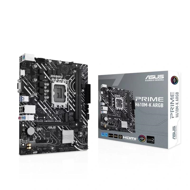 ASUS Placa Base PRIME H610M-K DDR5 ARGB mATX 1700