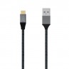 Aisens Cable USB 3.1 Gen2 Alu 3A CM-AM Gris 2.0M