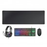 MARS GAMING Combo Gaming MCP-RGB3 4EN1 Negro