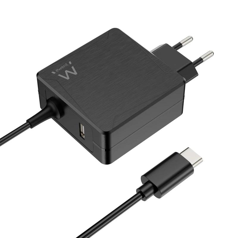 EWENT Cargador USB-CPD 65W + Puerto USB-A