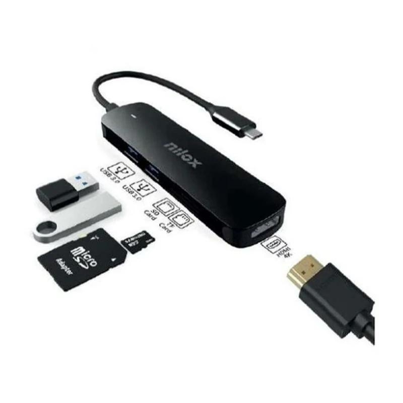 Nilox NXDSUSBC05 Adaptador USB-C 5 en 1