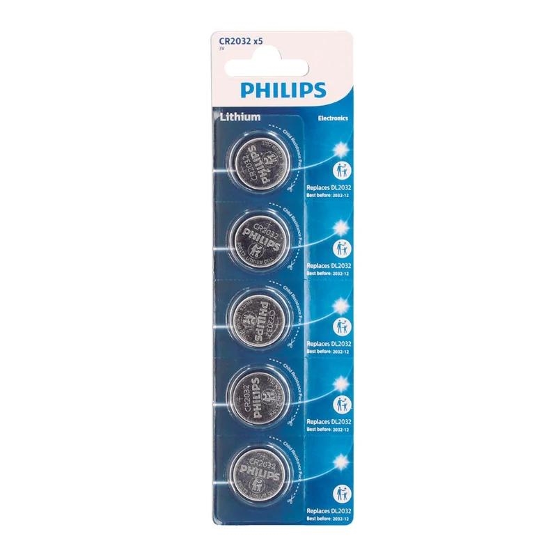 Philips Pila Boton Litio CR2032 3v Blister*5