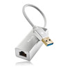 NGS Adaptador Hacker 3.0 usb a lan 1GBPS CABLE 15C