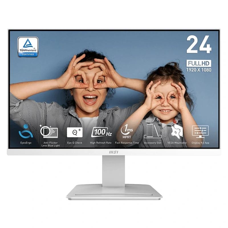 MSI MP2412W Monitor 23.8" IPS FHD 100h HDMI DP Bco