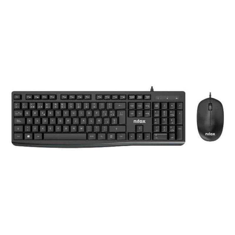 Nilox Teclado y raton Usb NXKME0012 Negro