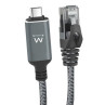 Ewent Cable USB-C 3.1 A RJ45 CAT6 FTP, 1Gbps, 1m