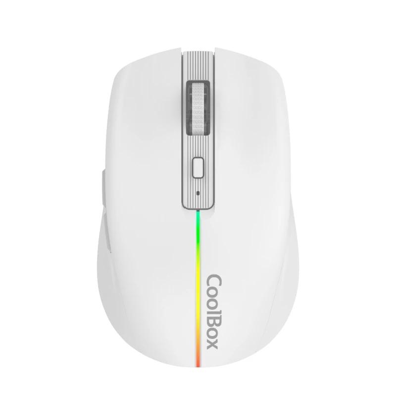 Coolbox Gaming Ratón  W01 1600DPI Inalámbrico Blan