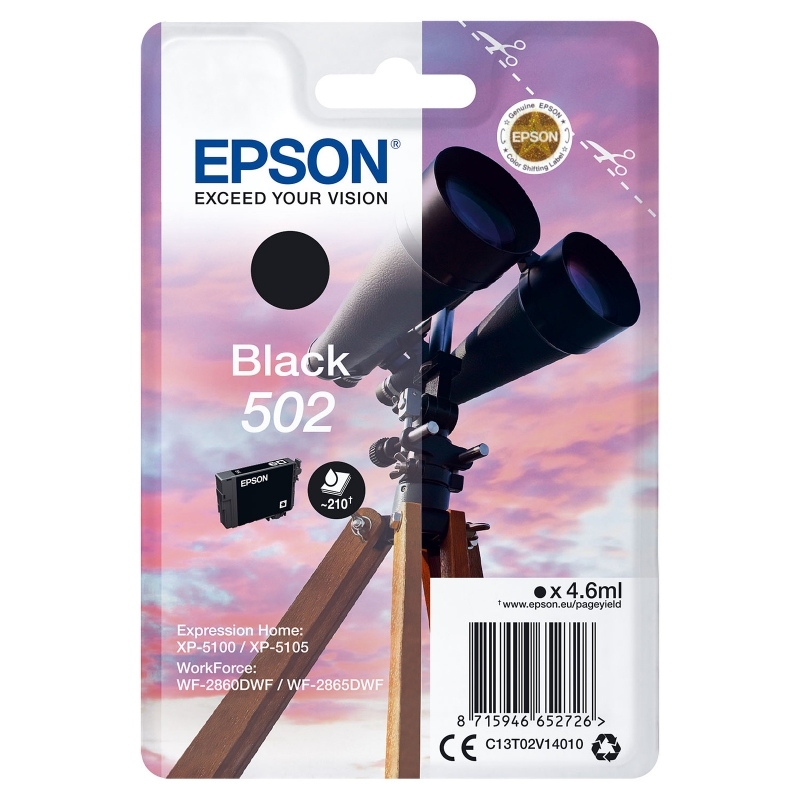 Epson Cartucho 502 Negro