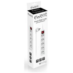EWENT EW3916  Regleta 5 Tomas / 1 interruptor 1.5m