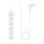 Nanocable Regleta de Enchufes 6 Tomas 1.4 m Blanco