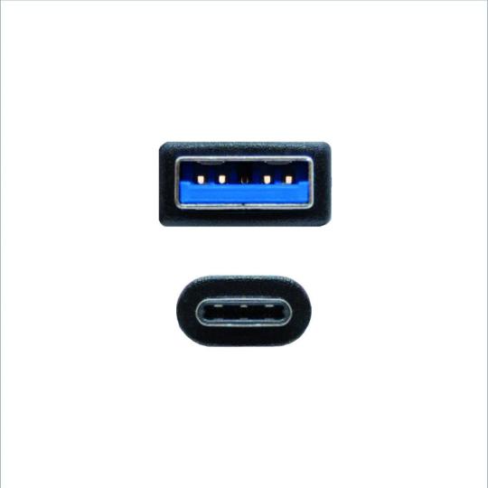 Nanocable Cable USB 3.1 Gen2 USB-C/M-A/M 1,5 M