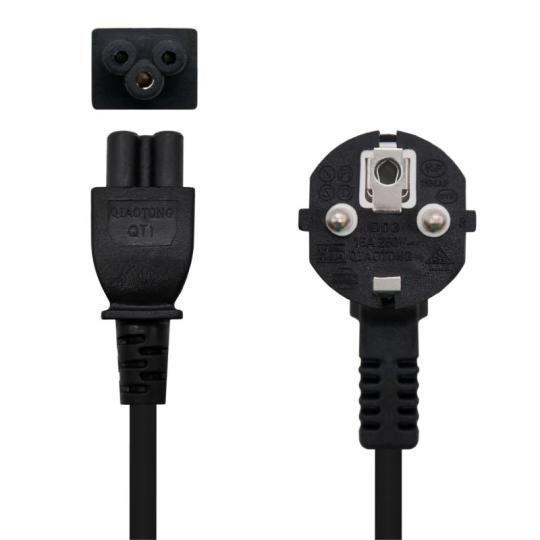 Nanocable Cable Alim. trébol, CEE7 -M-C5-H, 2 m