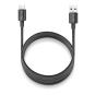 NGS CABLE CARGA RAPIDA USB-A A USB-C 1M NEGRO