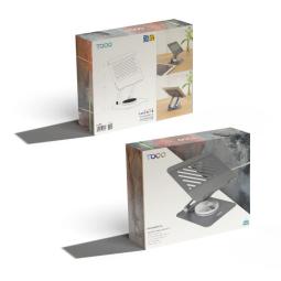 Tooq Soporte mesa 360º dispositivos hasta 13" Gris