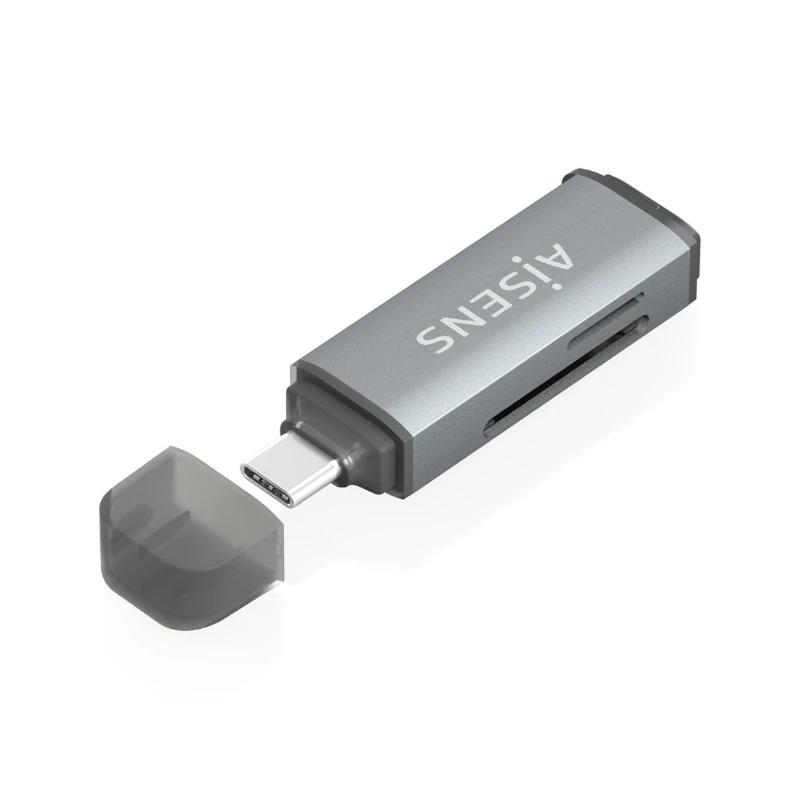 Aisens Lector Tarjetas SD MSD MMC RS-MMC MMCM USBC