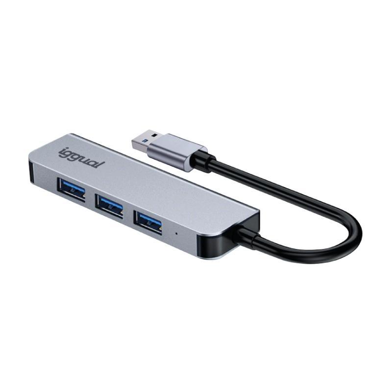 iggual Hub USB-A 3.0 x 4 puertos USB-A 3.0