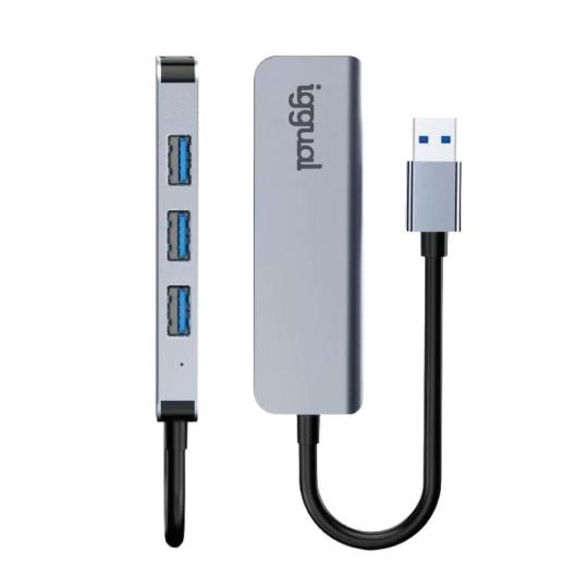 iggual Hub USB-A 3.0 x 4 puertos USB-A 3.0