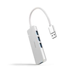 Nanocable Hub USB 3.0 4 x USB 3.0 10cm. Gris