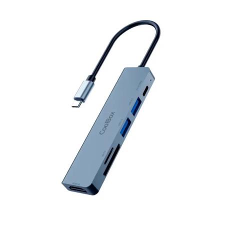 Coolbox MINIDOCK C61 USB-C PD/2USB-A/SD/MSD/HDMI4K