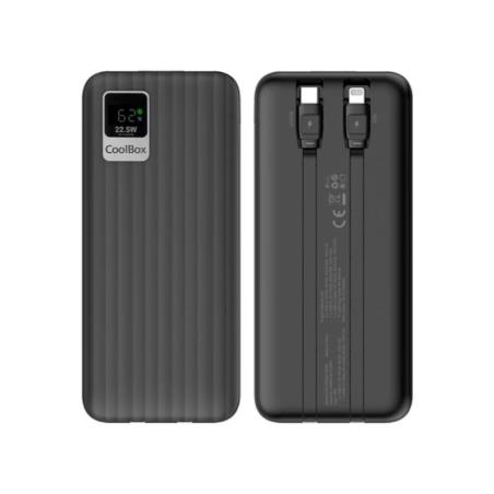 Coolbox PowerBank DP10 10000MAH LCD Negro Carg Ráp