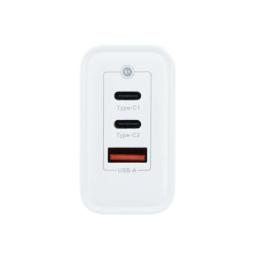 Coolbox Cargador Pared GAN 65W USB-C/USB-C/USB-A