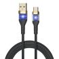 iggual Cable USB-A a tipo C 3A 100 cm trenzado LED