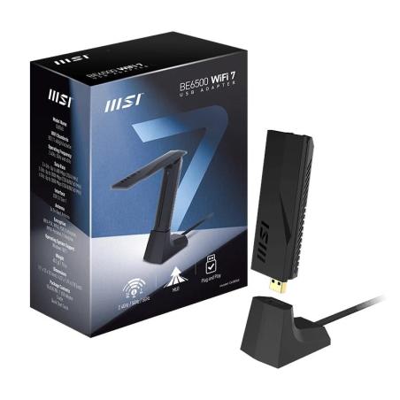 MSI GUBE65 BE6500 WiFi7 USB Adapter