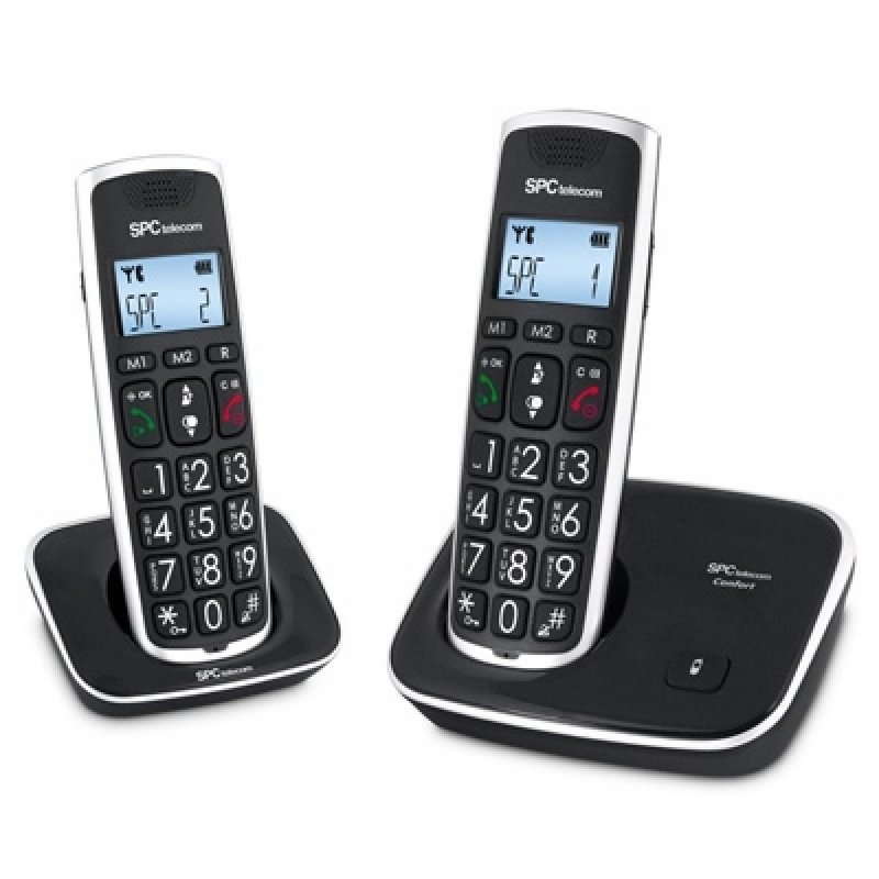 SPC 7609N Telefono DECT COMFORT KAISER DUO Negro