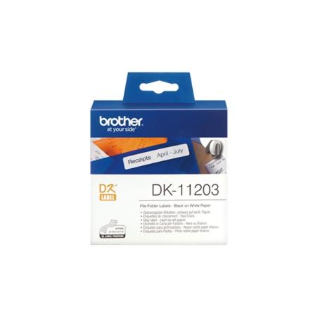Brother Etiquetas DK11203 Carpetas 17x87 mm 300 ud