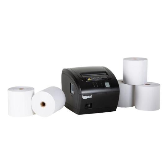 Kit impresora térmica tickets TP EASY 80 + 5 rollo