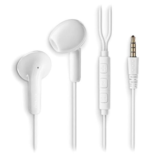 NGS Auricular Blanco Estéreo con cable JACK 3.5 mm