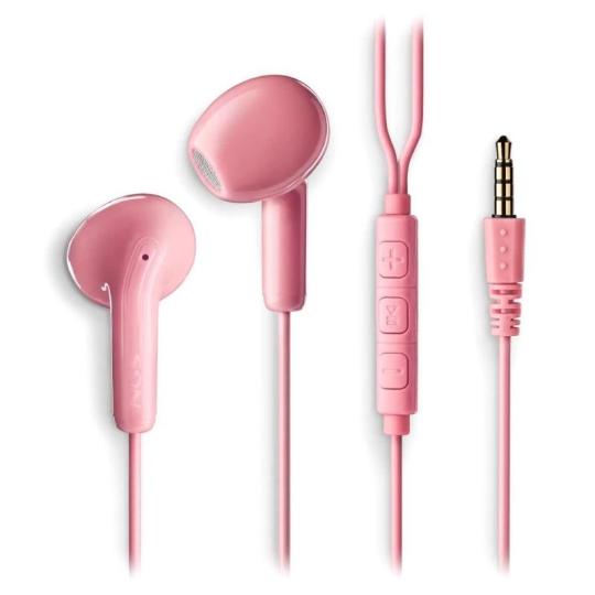 NGS Auricular Rosa Estéreo Cable JACK 3.5 Mm