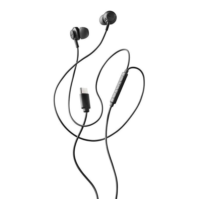 NGS Auricular Negro Estéreo USB-C Con Cable