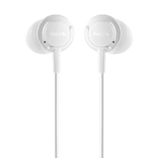 NGS Auricular CROSSDRIFT Blanco cable JACK 3.5 Mm