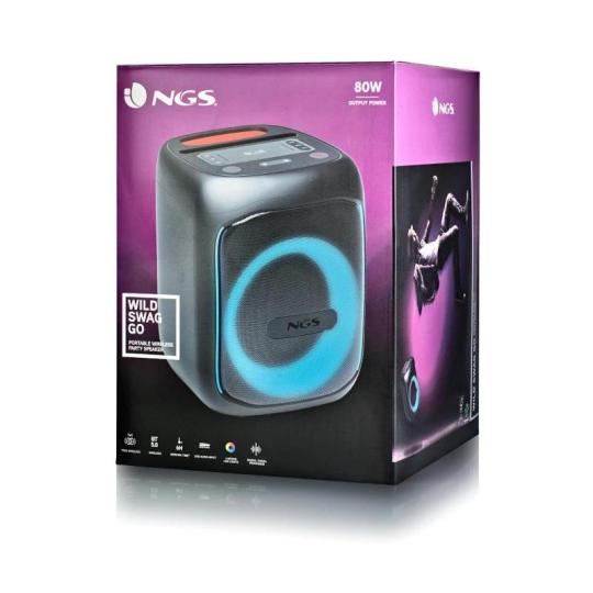 NGS ALTAVOZ PORTATIL BT-TWS-80W BAT-USB-AUXIN-TF