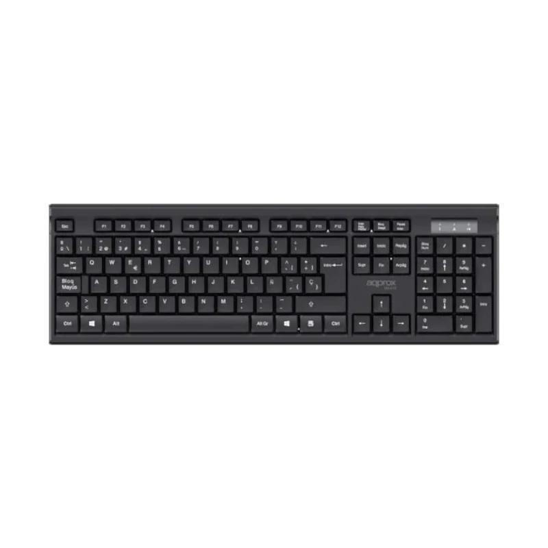 APPROX Teclado+raton inal. MX410 Negro