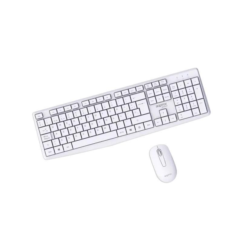 APPROX Teclado+raton inalamb X420W 1000DPI Blanco