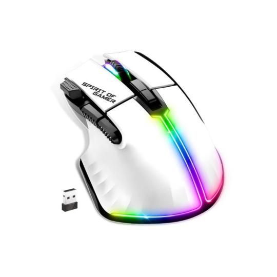 Spirit of Gamer Ratón Inalambrico Pro M5 White