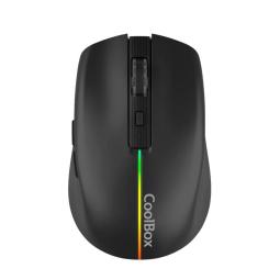 Coolbox Gaming Ratón  W01 1600DPI Inalámbrico Negr
