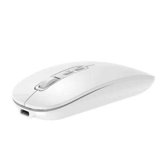 Coolbox Ratón W02-IA Inalámbrico RF+BT Blanco