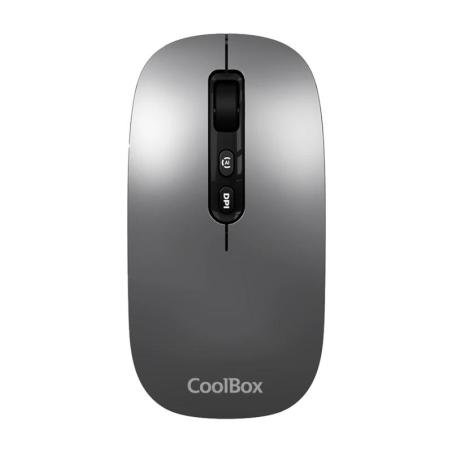 Coolbox Ratón W02-IA Inalámbrico RF+BT Gris