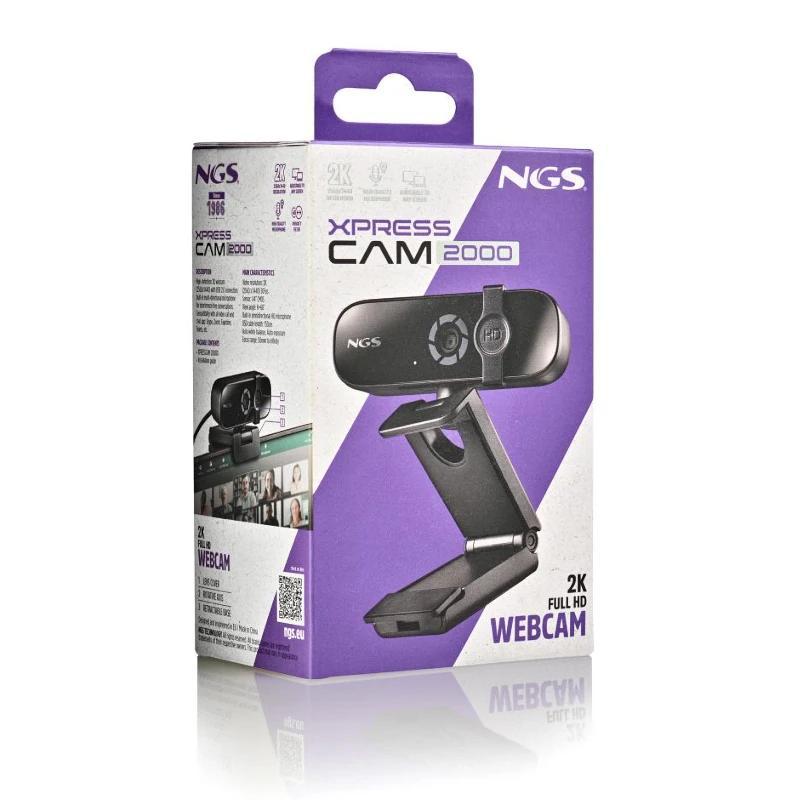 NGS Webcam PC full 2K (2560X1440) Usb 2.0